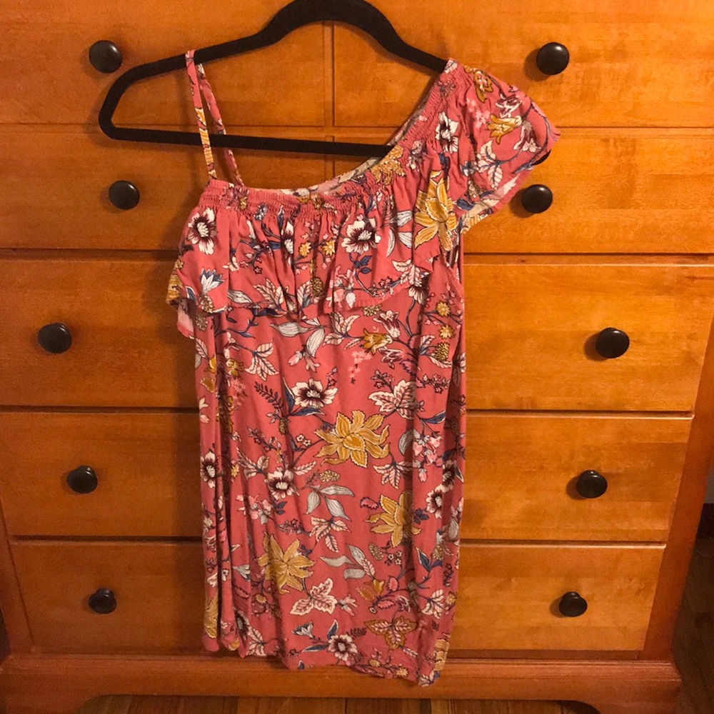 Pink Dress with Flowers